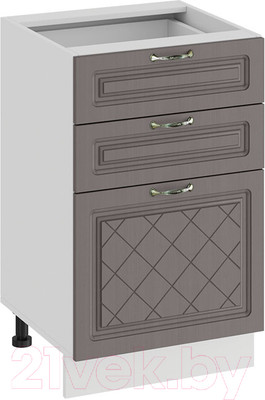 Шкаф-стол кухонный ТриЯ Бьянка 1Н5Я3  (белый/дуб серый)