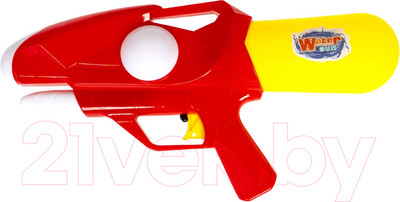 Бластер игрушечный Bondibon Водный пистолет. Наше лето / ВВ4384-Б (красный/желтый)