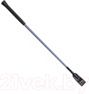 Хлыст для конного спорта Shires Rubber 53см / 7675/NVY/WHT/21 (синий/белый)