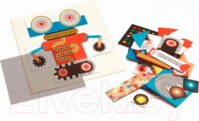 Развивающая игра Djeco Пазл-аниматор Робот / 05611