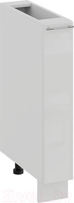 Шкаф карго ТриЯ Весна 1Н15К (белый/белый глянец)