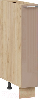 Шкаф карго ТриЯ Весна 1Н15К (дуб крафт золотой/кофе с молоком)