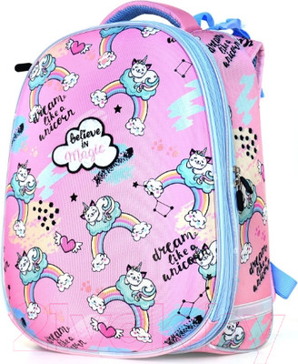 Школьный рюкзак Schoolformat Ergonomic + Rainbow Magi РЮКЖКРД-МДЖ (розовый)