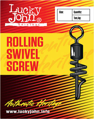 Набор вертлюгов рыболовных Lucky John Rolling Screw / 5052-010 (10шт)