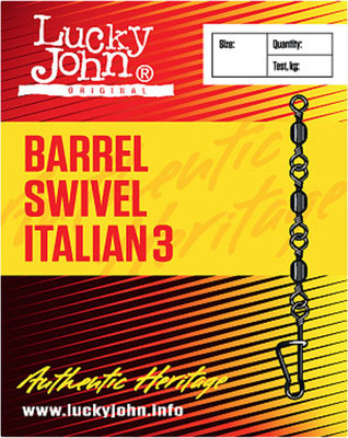 Набор вертлюгов рыболовных Lucky John Barrel And Italian / LJ5035-007 (7шт)