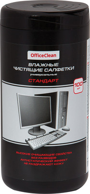 Влажные салфетки для дома OfficeClean Стандарт универсальные / 262496 (100шт)