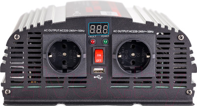 Автомобильный инвертор Geofox MD 1500W/12v (2 розетки)