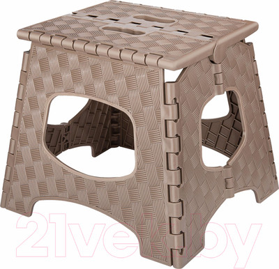 Табурет складной Эльфпласт Мультистул малый EP113 (серо-коричневый)