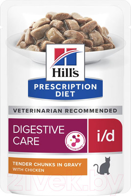 Влажный корм для кошек Hill's Prescription Diet i/d Feline with Chicken (85г)