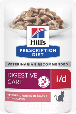 Влажный корм для кошек Hill's Prescription Diet i/d Feline with Salmon (85г)