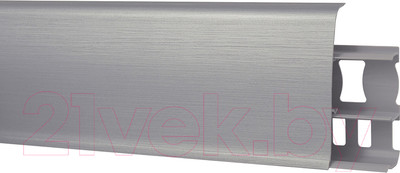 Плинтус Ideal Деконика 186 70мм (2.2м, алюминий)