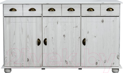 Тумба Dipriz 3 дверки 3 ящика Д.1281.1 (белый воск)