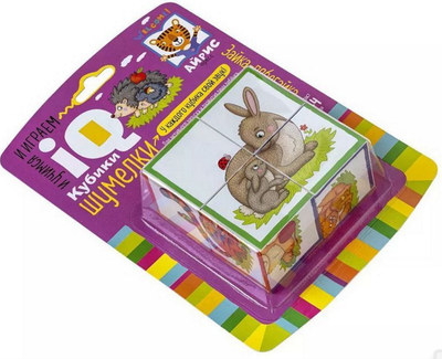 Развивающий игровой набор Айрис-пресс Умные кубики. Шумелки. Зайка-побегайка / 9785811275632