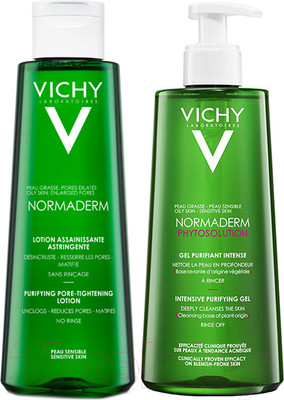Набор косметики для лица Vichy Normaderm Гель д/умывания 400мл+Лосьон 200мл
