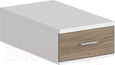 Тумба Norden С 1 ящиком 700 / SG.532.WH.OD (белый/дуб темный)