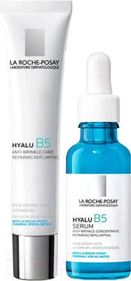 Набор косметики для лица La Roche-Posay Крем Гиалу В5 40мл+Сыворотка Увлажняющая гиалу В5 30мл