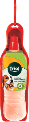 Поилка дорожная для животных Triol SH3675 / 30221023 (красный)