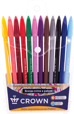 Набор капиллярных ручек CrowN MultiPla / CMP-5000SET (12цв)