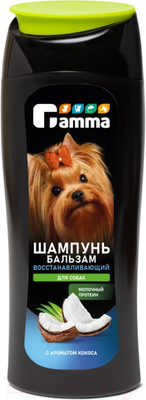 Шампунь для животных Gamma Восстанавливающий для собак / 10592009 (400мл)