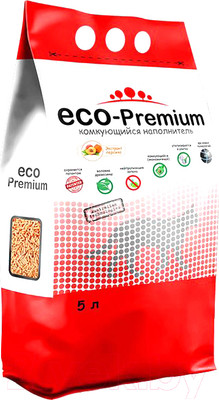 Наполнитель для туалета Eco-Premium Персик (5л, 1.9кг)