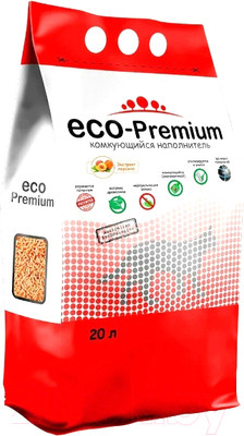 Наполнитель для туалета Eco-Premium Персик (20л, 7.6кг)
