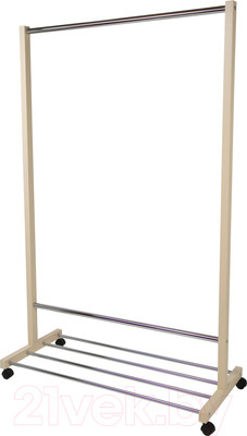 Стойка для одежды Мебелик Напольная В 35Н (слоновая кость)