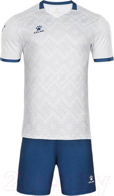 Футбольная форма Kelme Short-Sleeved Football Suit / 8151ZB1006-100 (S, белый)