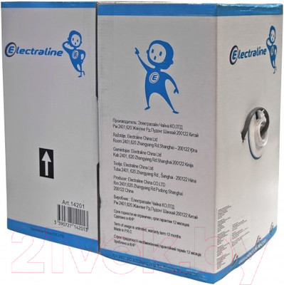 Кабель Electraline FTP 14201 (305м, серый)