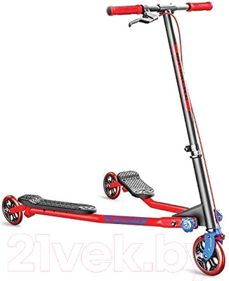 Самокат детский Yvolution Fliker Air A3 Инерционный / 101057 (красно-синий)