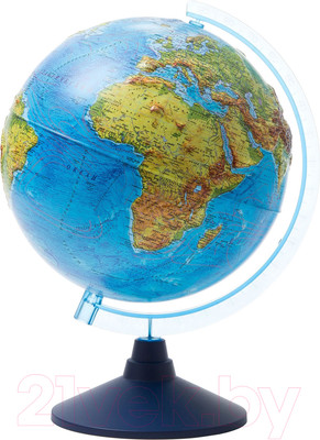 Глобус интерактивный Globen Физико-политический рельефный с подсветкой / INT12500287