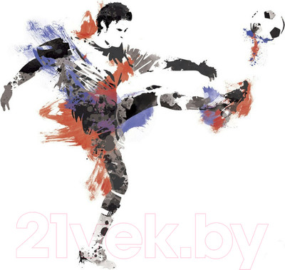 Декор настенный RoomMates Футболист 1 RMK2490GM