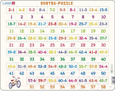 Пазл LARSEN Математика-Вычитание AR7