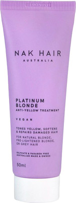 Тонирующая маска для волос Nak Platinum Blonde Treatment 60 Second Repair (50мл)
