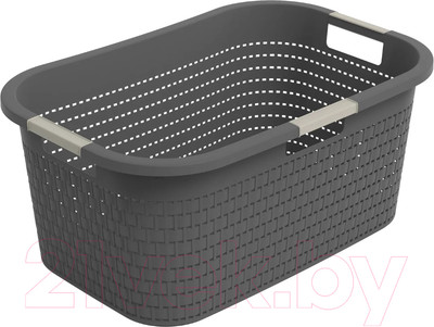 Корзина для белья Rotho Country / 1040408853 (40л, антрацит)