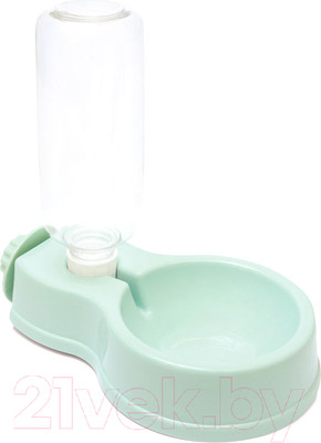 Поилка механическая для животных Triol с держателем / 30221026 (мятный)