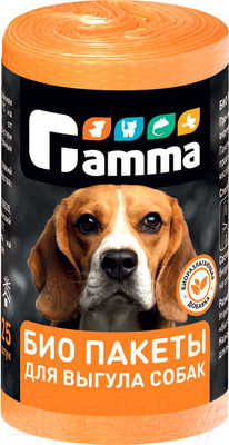 Пакеты для выгула собак Gamma БИО / 10532001 (25шт)