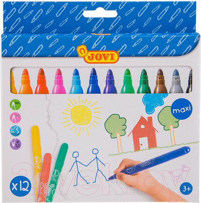 Фломастеры Jovi 1712 (12цв)