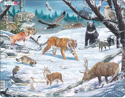 Пазл LARSEN Животные Сибири и Дальнего Востока FH34