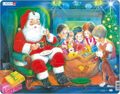 Пазл LARSEN Санта с детьми JUL14