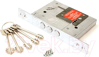 Замок врезной Kale Kilit 257L-BS60-CP-4KEY-PB