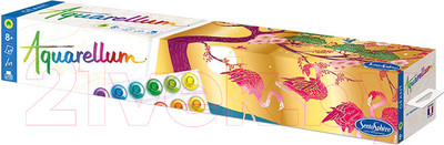 Плакат-раскраска SentoSphere Розовый фламинго Большая / 6804