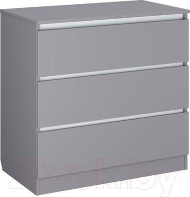 Комод пеленальный Polini Kids Simple 1980 / 0002323.51 (серый/белый)