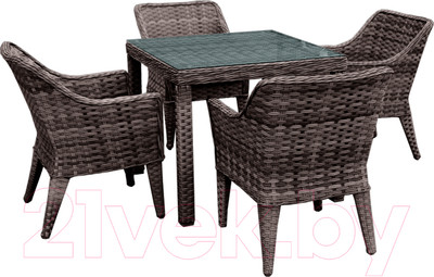 Комплект садовой мебели OUTDOOR Фиджи OUT-0022 Узкое плетение (коричневый)