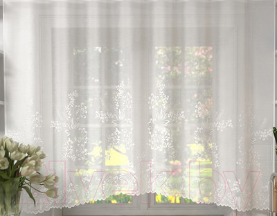 Гардина Лента К236 (160x305, белый)