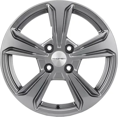 Литой диск Khomen KHW1502 Solaris II 15x6" 4x100мм DIA 54.1мм ET 46мм Gray