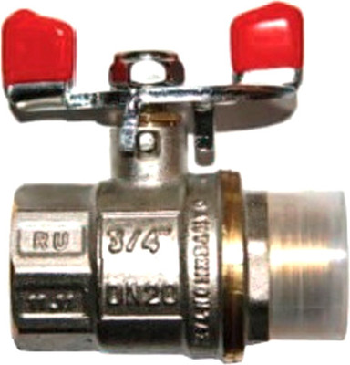 Шаровой кран РМС 3-4 г-ш бабочка 20мм