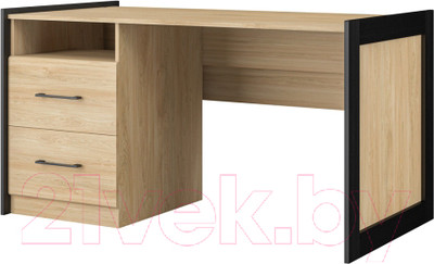 Письменный стол Мебель-Неман Стенли МН-037-26 (дуб прованс/черный)