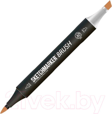 Маркер перманентный Sketchmarker Brush Двусторонний BR61 / SMB-BR61 (орех пекан)