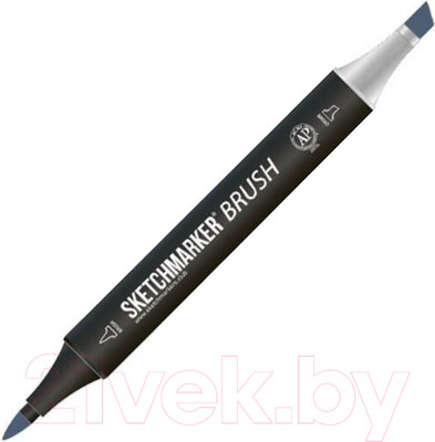 Маркер перманентный Sketchmarker Brush Двусторонний CG2 / SMB-CG2 (прохладный серый 2)