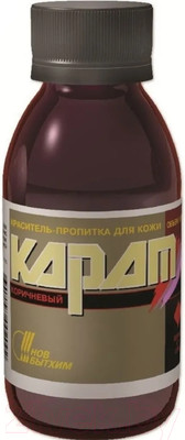 Краска для обуви Новбытхим Карат Краситель-пропитка (100мл, коричневый)